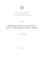 prikaz prve stranice dokumenta Kreiranje slike svakodnevnog života i zbilje kroz prizmu medija