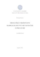 prikaz prve stranice dokumenta Ideološko-vrijednosni radikalizam unutar navijačke subkulture