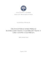 prikaz prve stranice dokumenta Transgeneracijski prikaz danielijevskog i glembajevskog u liku Leona Glembaja