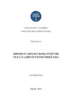 prikaz prve stranice dokumenta Hiperstvarnost romantičnih veza na društvenim mrežama