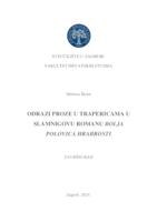 prikaz prve stranice dokumenta Odrazi proze u trapericama u Slamnigovu romanu Bolja polovica hrabrosti