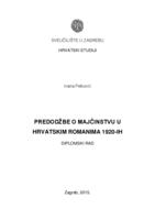 prikaz prve stranice dokumenta Predodžbe o majčinstvu u hrvatskim romanima 1920-ih godina