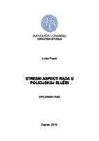 prikaz prve stranice dokumenta Stresni aspekti rada u policijskoj službi