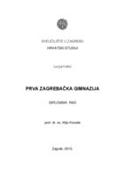 prikaz prve stranice dokumenta Prva zagrebačka gimnazija
