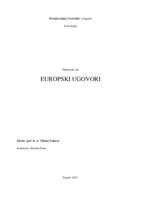 prikaz prve stranice dokumenta Europski ugovori