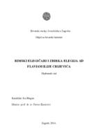 prikaz prve stranice dokumenta Rimski elegičari i zbirka elegija "Ad Flaviam" Ilije Crijevića