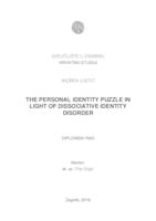 prikaz prve stranice dokumenta Zagonetka osobnog identiteta u svjetlu disocijativnog poremećaja ličnosti