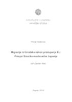 prikaz prve stranice dokumenta Migracije iz Hrvatske nakon pristupanja EU: primjer Sisačko-moslavačke županije