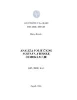 prikaz prve stranice dokumenta Analiza političkog sustava atenske demokracije