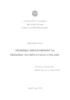 prikaz prve stranice dokumenta Medijska odgovornost na primjeru izvještavanja o islamu