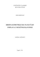 prikaz prve stranice dokumenta Krizna komunikacija na slučaju poplava u istočnoj Slavoniji
