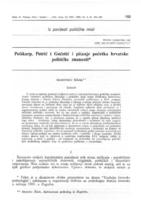 prikaz prve stranice dokumenta Polikarp, Petrić i Gučetić i pitanje početka hrvatske političke znanosti